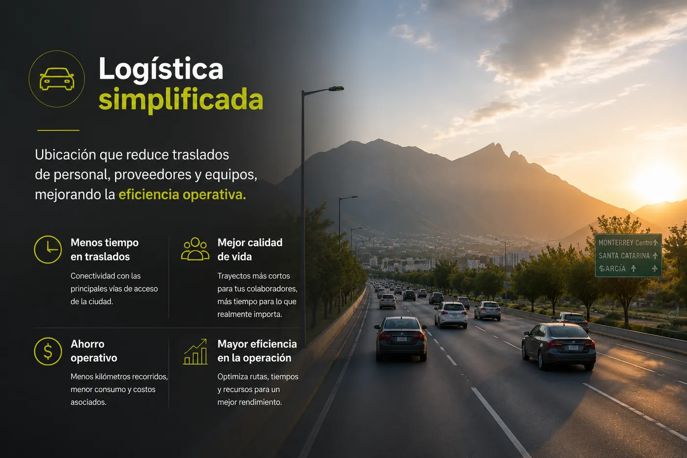 Acceso conveniente para colaboradores y traslados de personal
